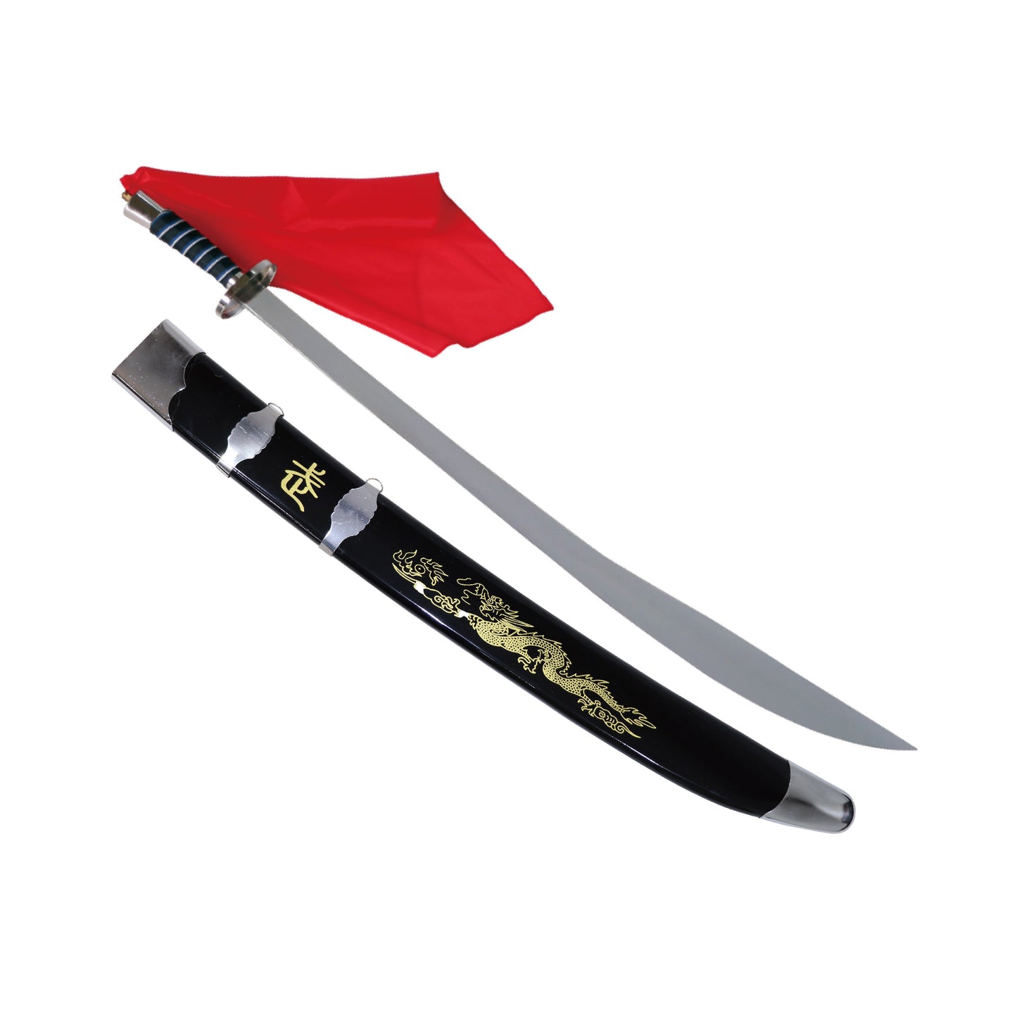 Chinese Wushu Broadsword With Scabbard - 38"
