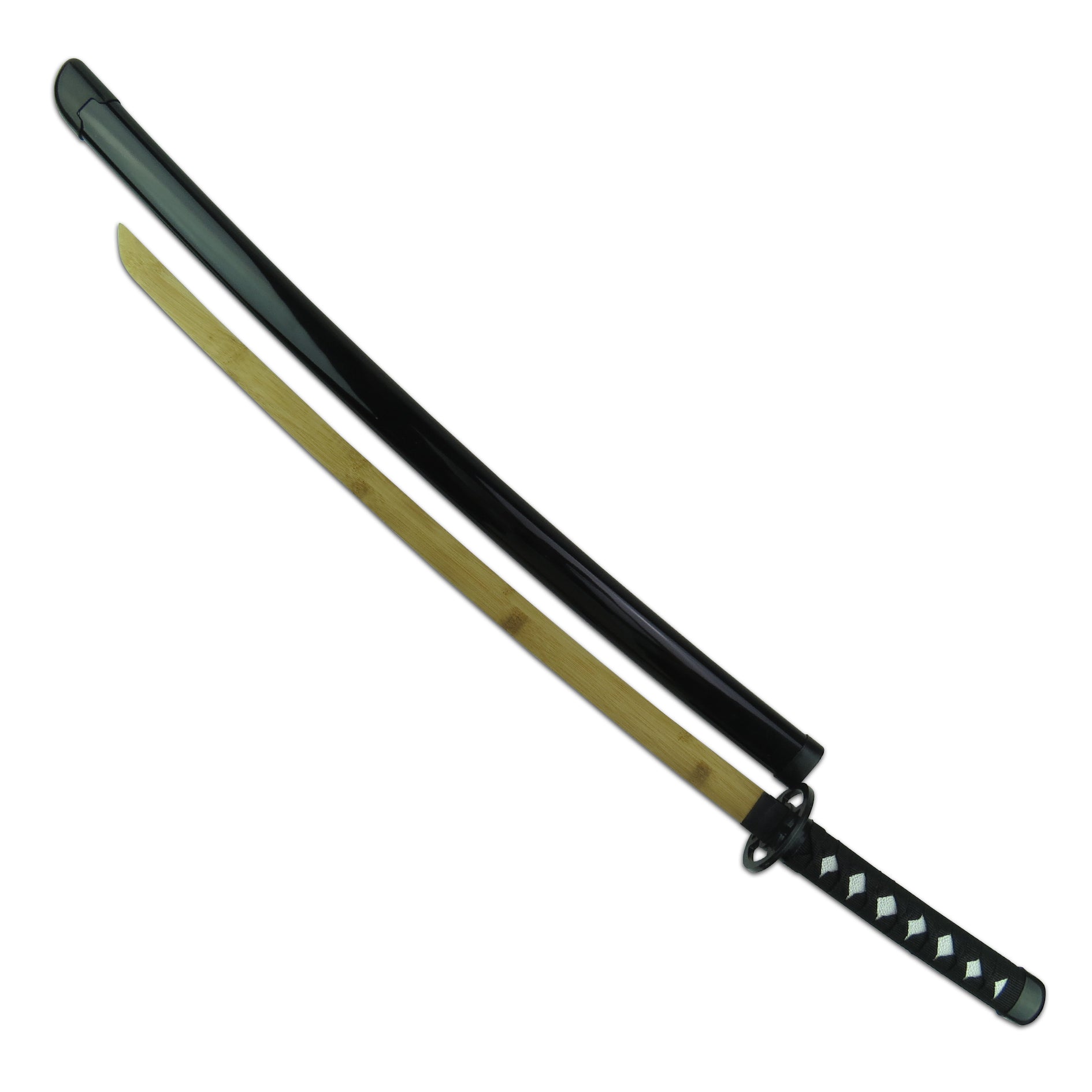Bamboo Wooden  Adults  Natural Bokken W Scabbard
