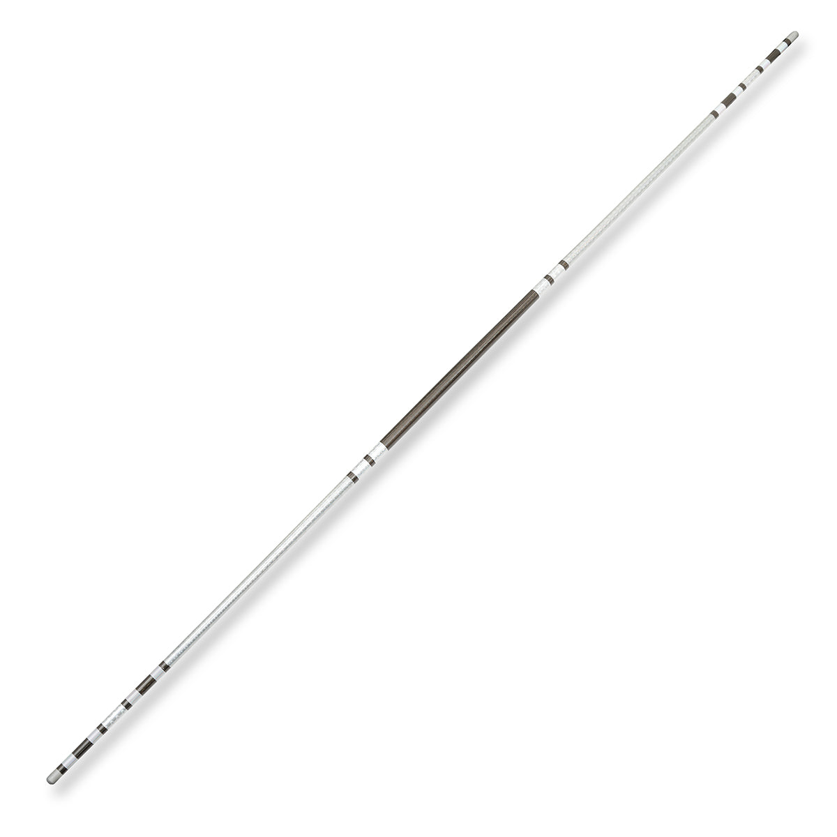 Chrome Competition Silver/Black Ultra Light Bo Staff - 72 Inches