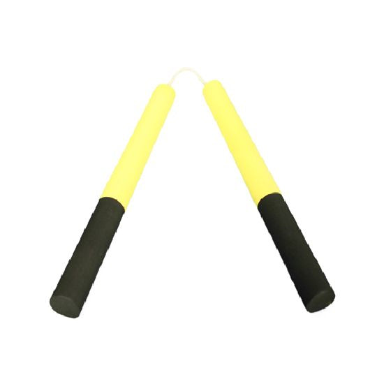NR-012: Round Dense Foam Nunchaku Yellow/Black