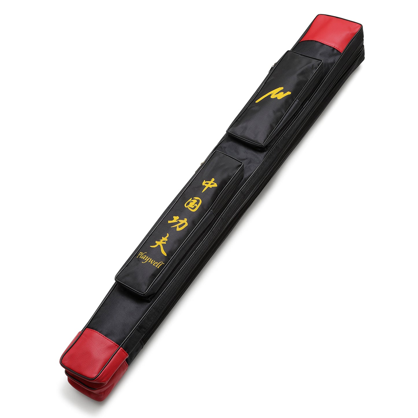 Playwell Double Universal Nylon Sword Case -Black / Red  kanji