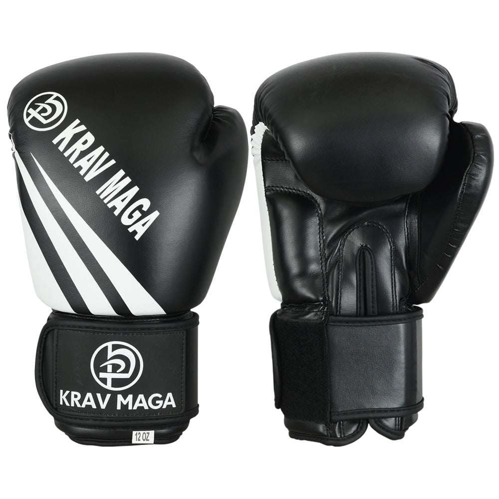 Krav Maga Black Elite Boxing Gloves